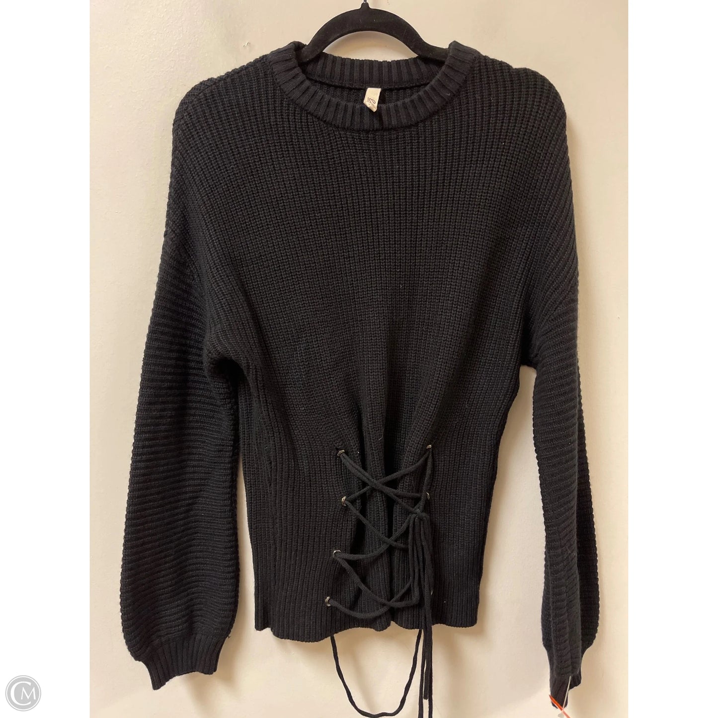 Sweater By Elan In Black, Size: M