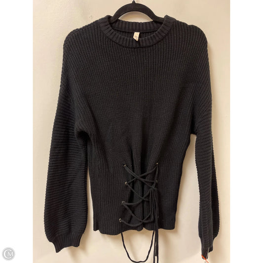 Sweater By Elan In Black, Size: M