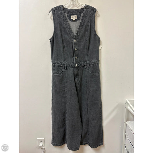 Jumpsuit By Universal Thread In Grey Denim, Size: L