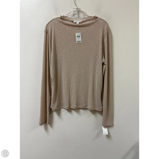 Top Long Sleeve By And Now This In Cream, Size: L