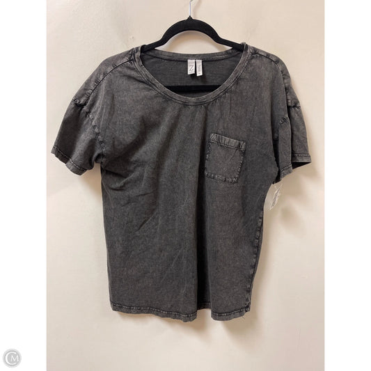 Top Short Sleeve By Zella In Grey, Size: M