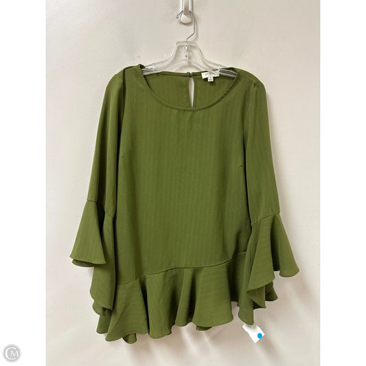 Top Long Sleeve By Umgee In Green, Size: S