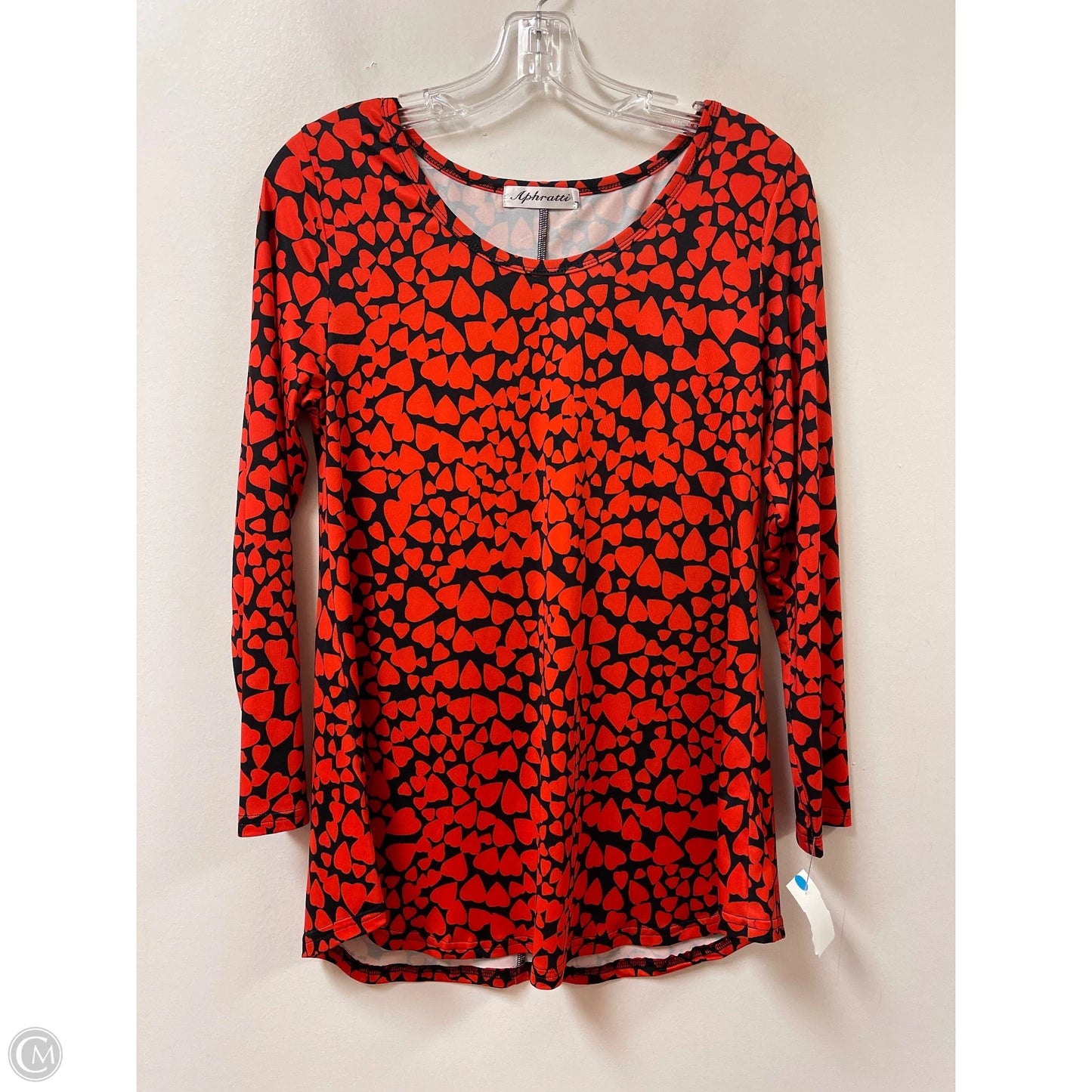 Top Long Sleeve By Clothes Mentor In Black & Red, Size: S