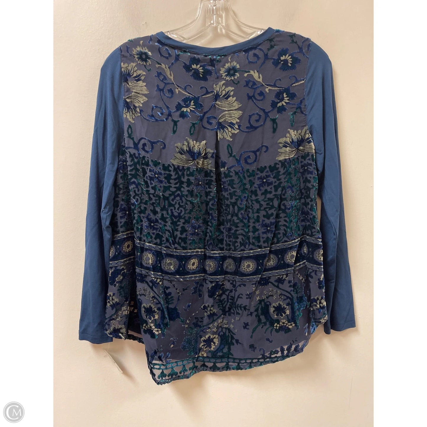 Top Long Sleeve By Soft Surroundings In Navy, Size: Xsp