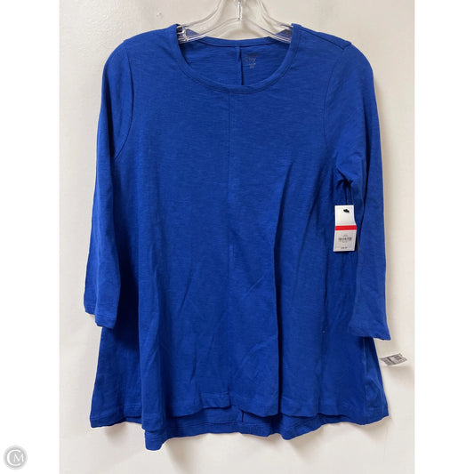 Top Long Sleeve By Crown And Ivy In Navy, Size: Xs