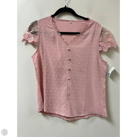 Top Short Sleeve By Clothes Mentor In Pink, Size: S