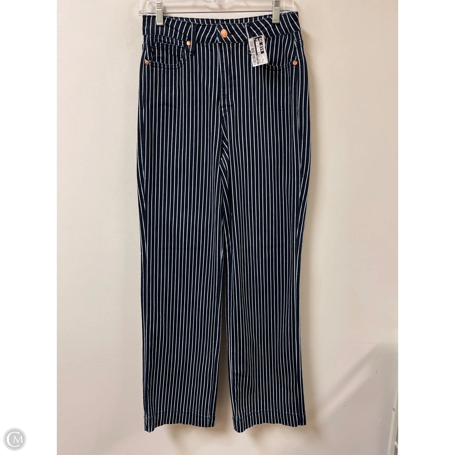 Jeans Straight By Judy Blue In Striped Pattern, Size: 6