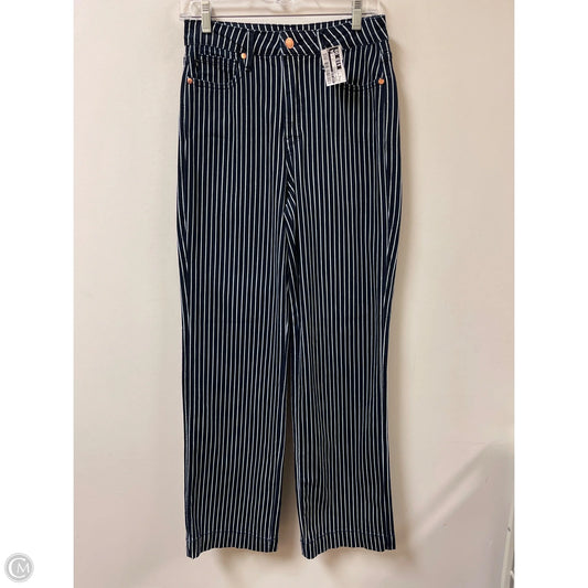 Jeans Straight By Judy Blue In Striped Pattern, Size: 6