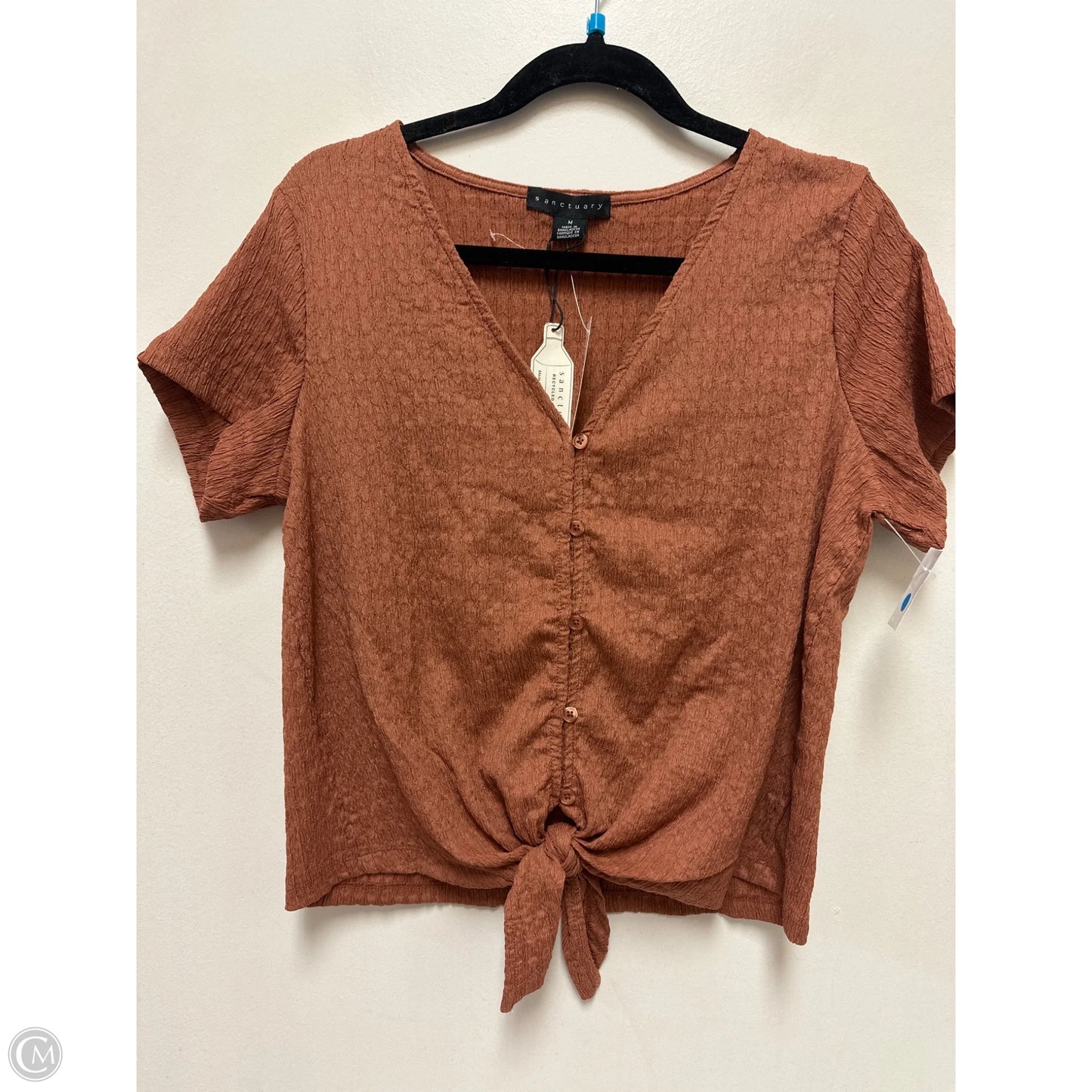 Top Short Sleeve By Sanctuary In Orange, Size: M
