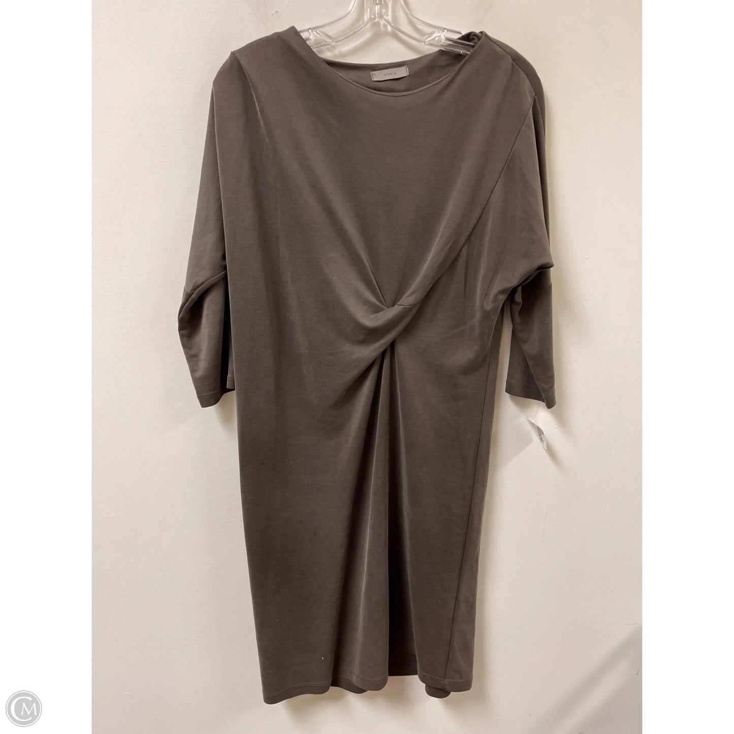 Dress Casual Midi By Clothes Mentor In Brown, Size: M
