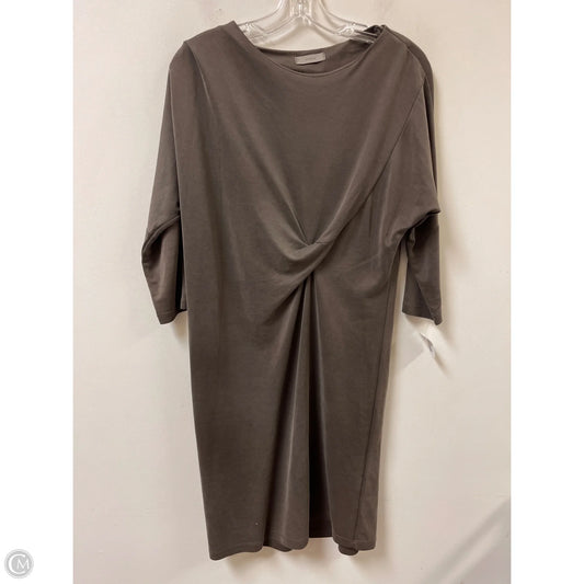 Dress Casual Midi By Clothes Mentor In Brown, Size: M