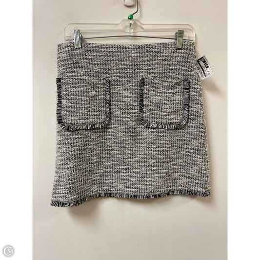 Skirt Mini & Short By Loft In Black & Cream, Size: 4p