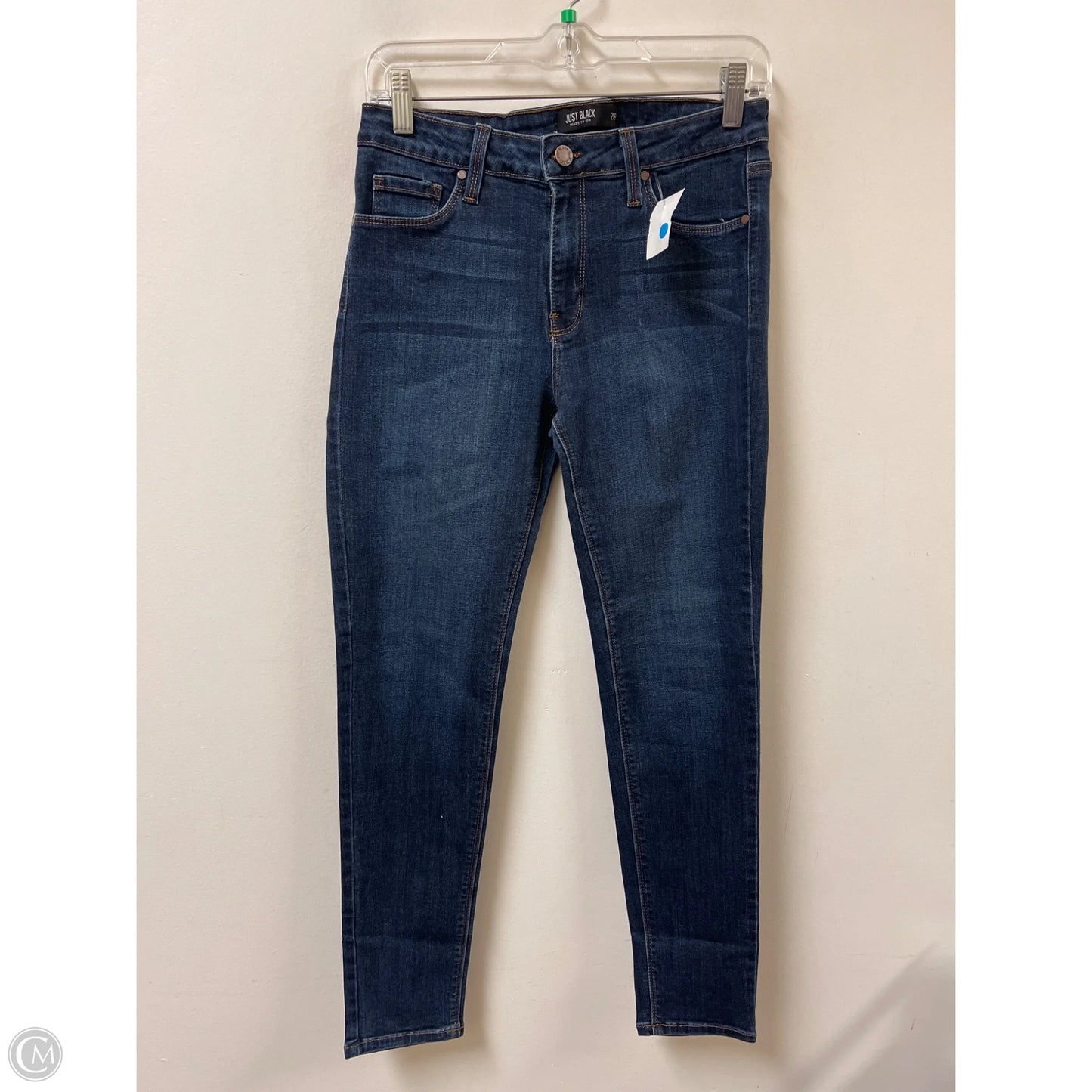 Jeans Skinny By Just Black In Blue Denim, Size: 8p