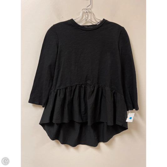 Top Long Sleeve By English Factory In Black, Size: S
