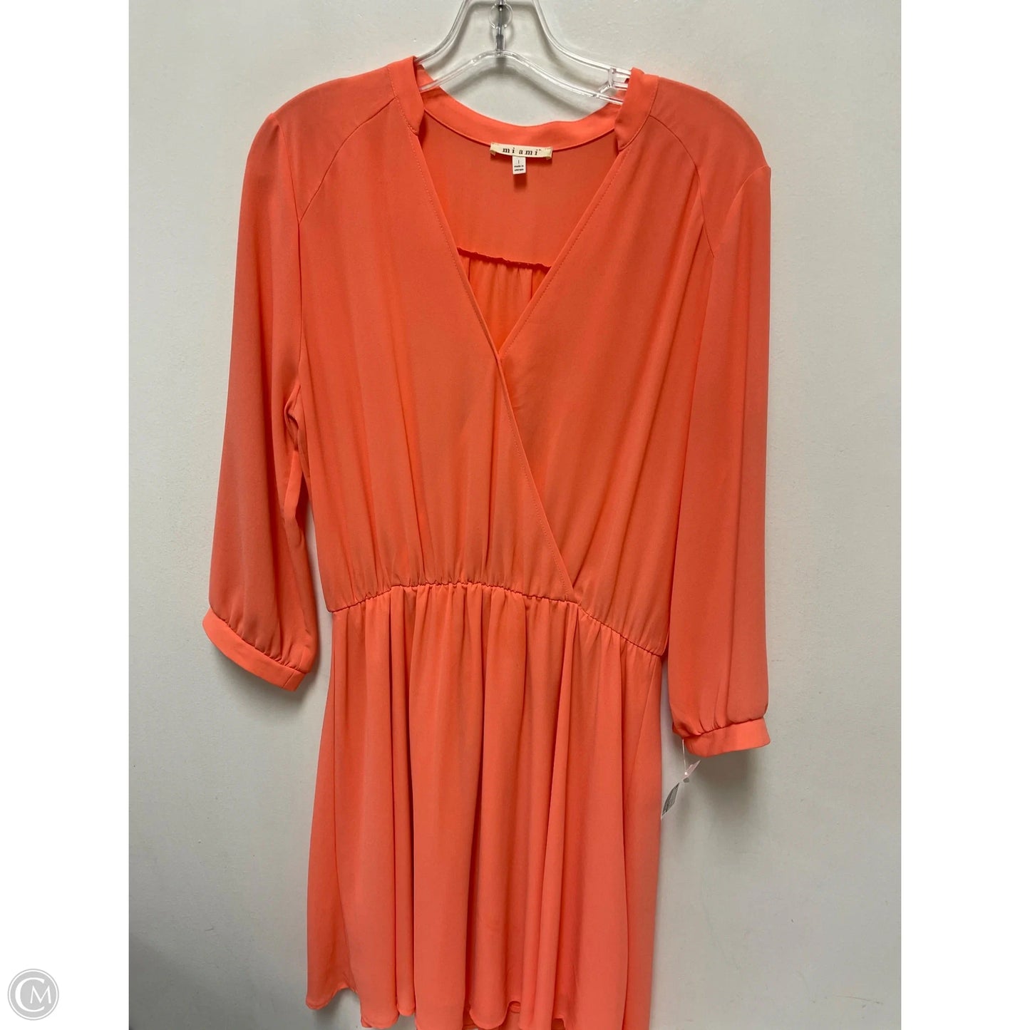 Dress Casual Short By Mi Ami In Orange, Size: L