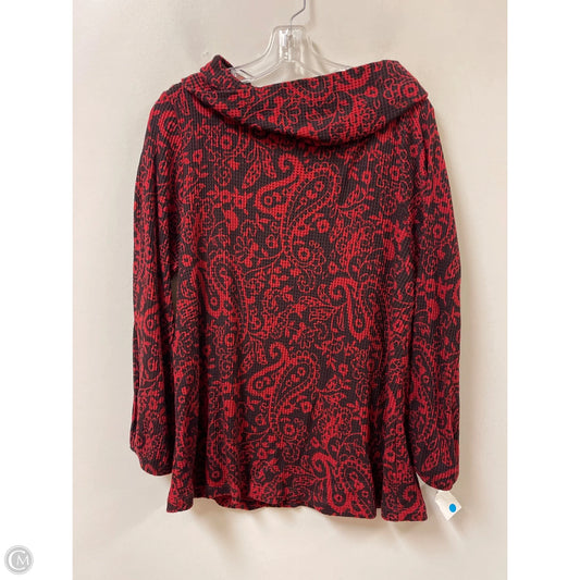 Top Long Sleeve By Soft Surroundings In Red, Size: Xl