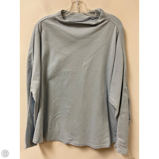 Top Long Sleeve By Lands End In Blue, Size: M