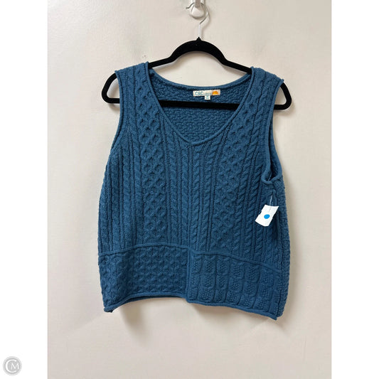 Sweater Short Sleeve By C And C In Blue, Size: M