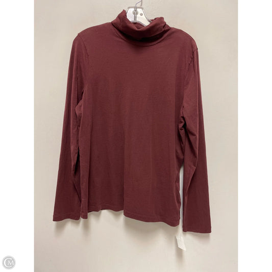 Top Long Sleeve By J. Crew In Red, Size: 1x