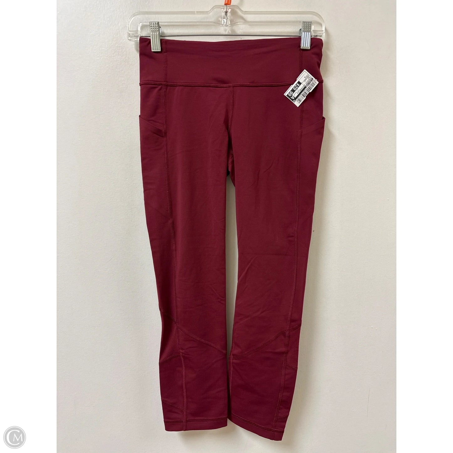 Athletic Leggings By Lululemon In Red, Size: 4