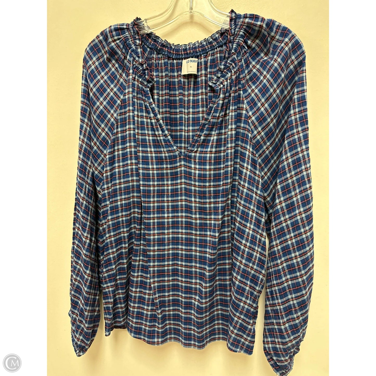 Top Long Sleeve By Old Navy In Blue, Size: Xl