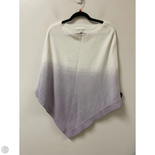 Shawl By Barefoot Dreams In Purple & White, Size: Osfm