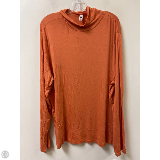 Top Long Sleeve By Clothes Mentor In Orange, Size: 3x