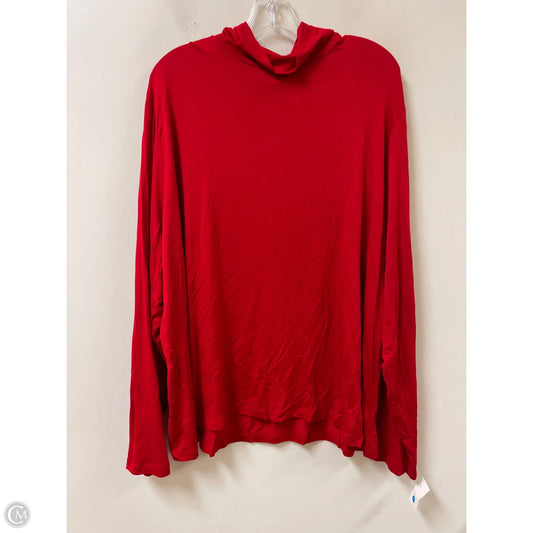 Top Long Sleeve By Clothes Mentor In Red, Size: 3x