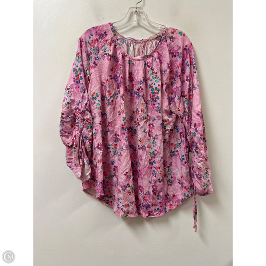 Top Long Sleeve By Soft Surroundings In Pink, Size: 1x