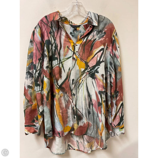 Top Long Sleeve By John Mark In Multi-colored, Size: Xl
