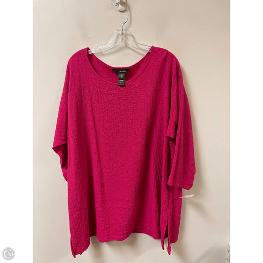Top Long Sleeve By Ali Miles In Pink, Size: Xl
