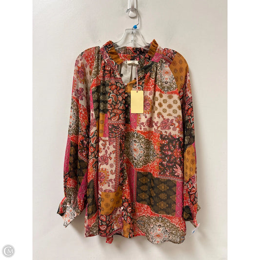 Top Long Sleeve By Entro In Multi-colored, Size: Xl
