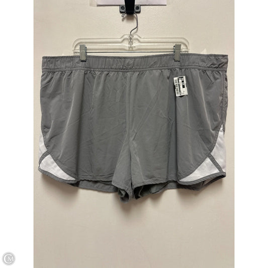 Athletic Shorts By Bcg In Grey, Size: 3x