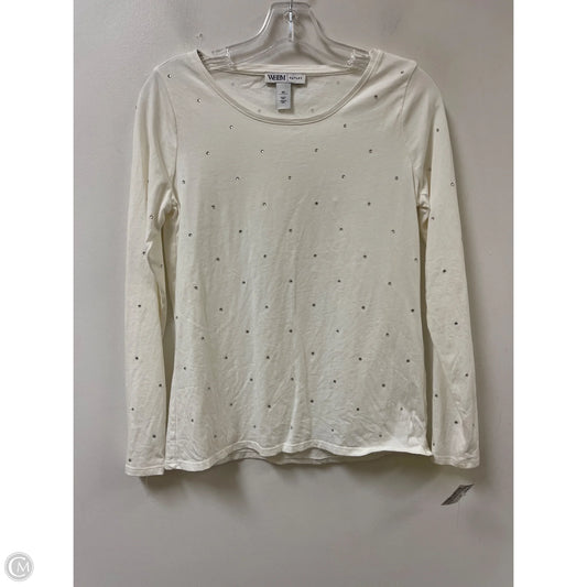 Top Long Sleeve By White House Black Market In White, Size: Xs