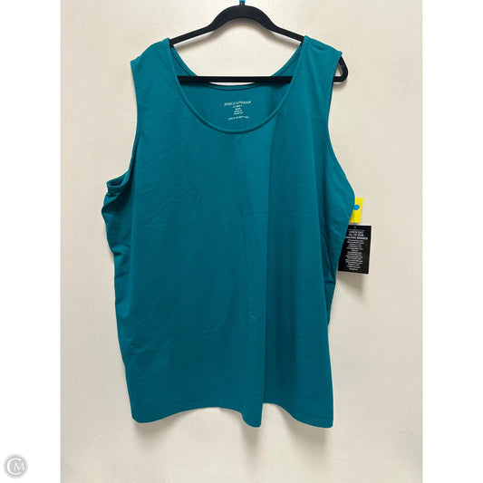 Top Sleeveless By Jessica London In Blue, Size: 4x