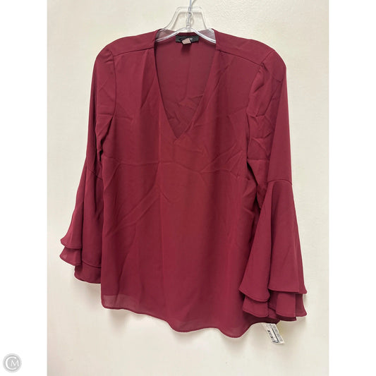 Top Long Sleeve By Alfani In Red, Size: S