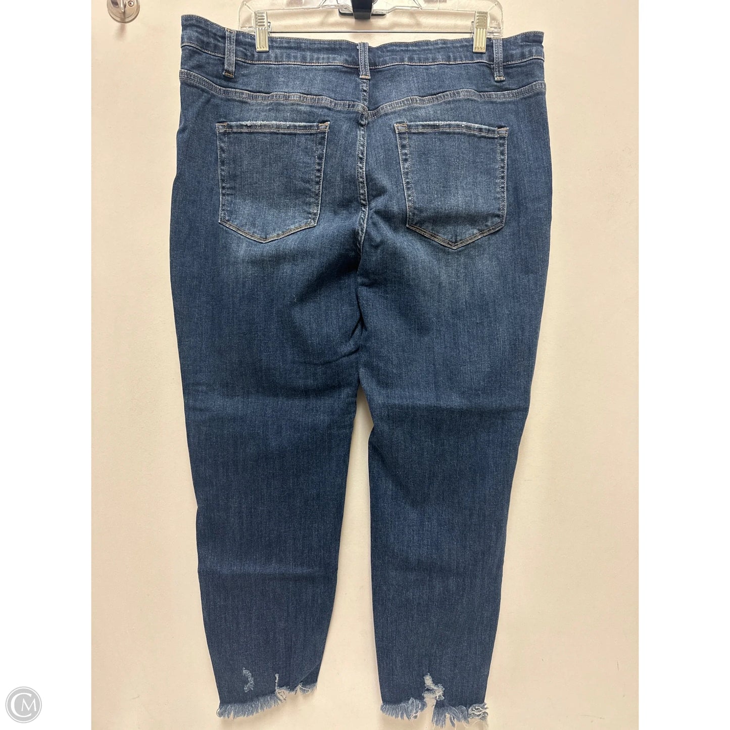 Jeans Skinny By Zenana In Blue Denim, Size: 20
