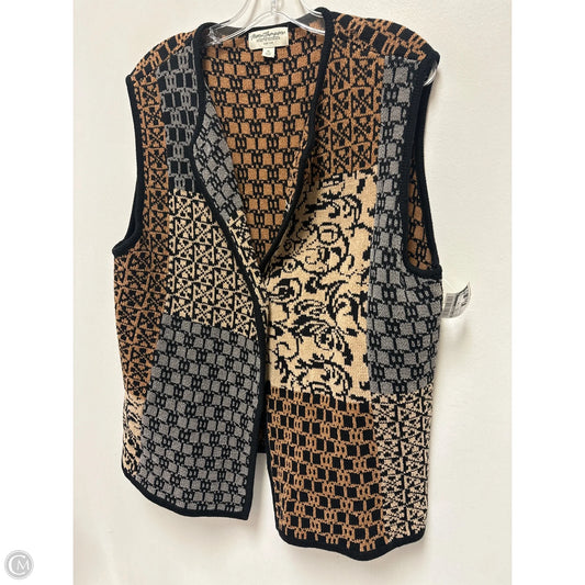 Vest Other By Norm Thompson In Brown & Grey, Size: Xl
