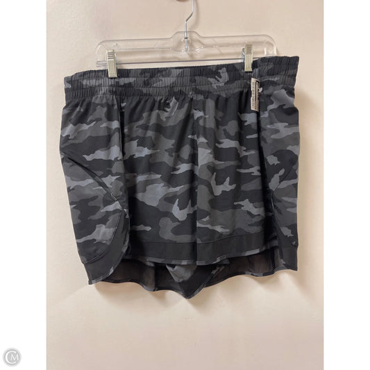 Athletic Shorts By Athleta In Camouflage Print, Size: 1x
