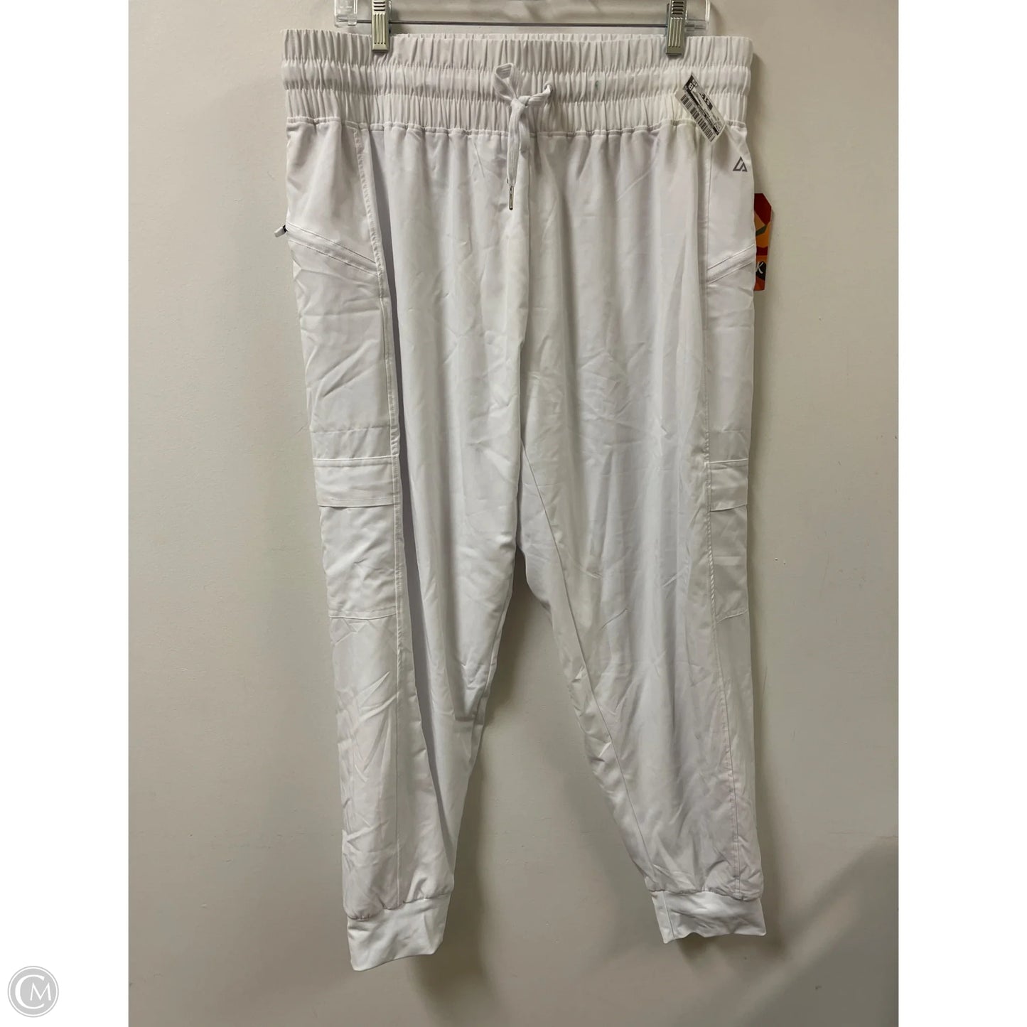 Athletic Pants By Clothes Mentor In White, Size: Xl