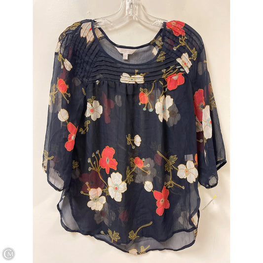 Top Long Sleeve By Lc Lauren Conrad In Floral Print, Size: M