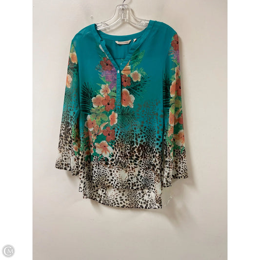 Tunic Long Sleeve By Soft Surroundings In Teal, Size: Xs