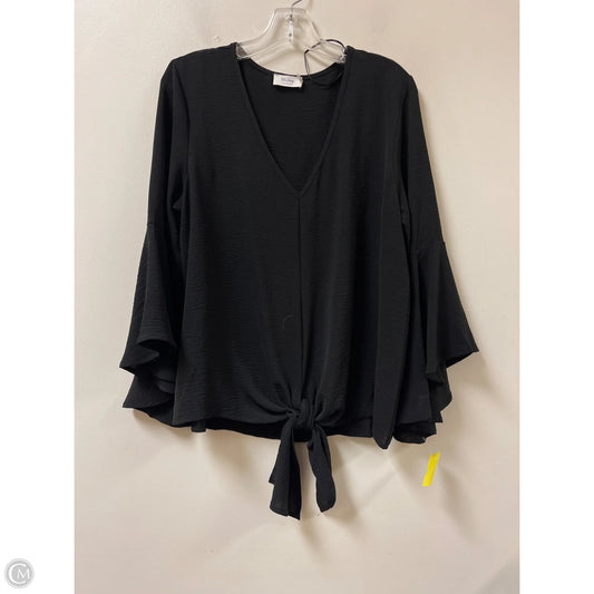Top Long Sleeve By Bluivy In Black, Size: M