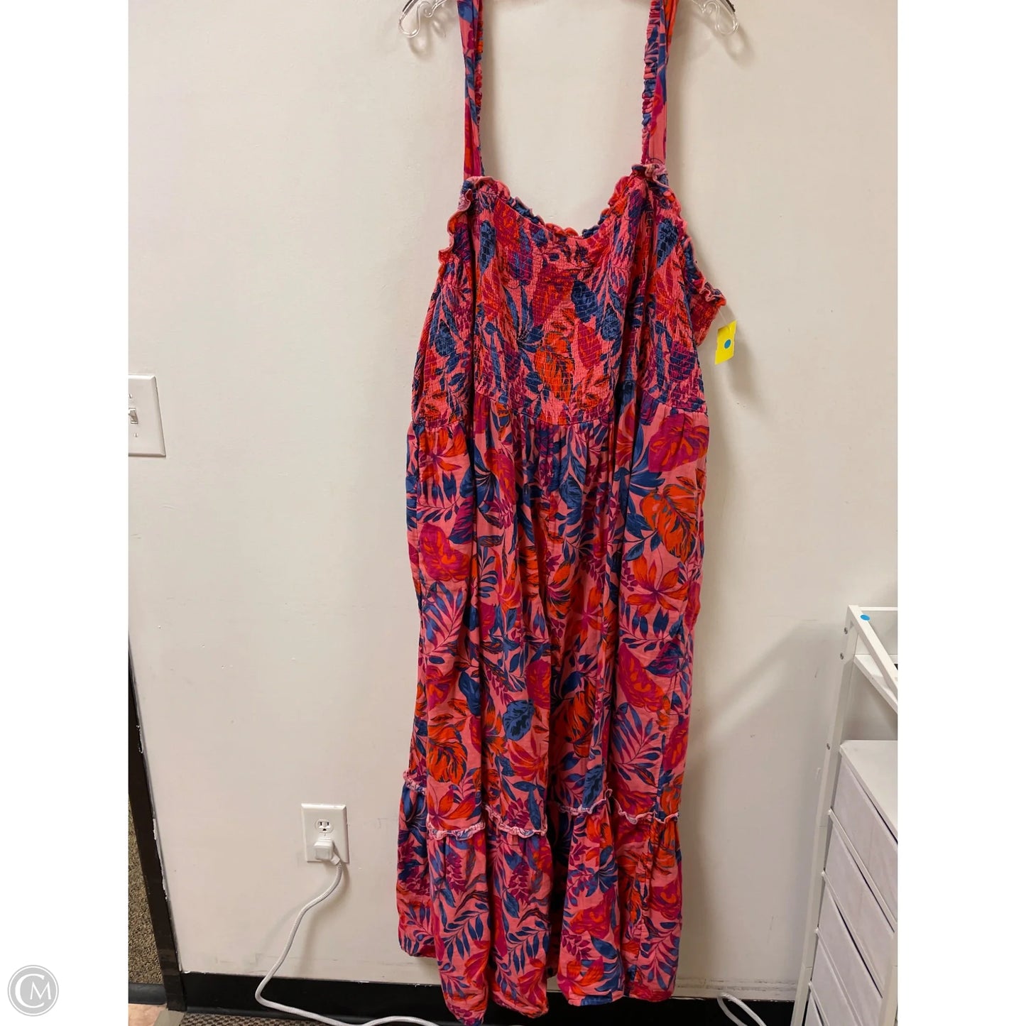 Dress Casual Maxi By Terra & Sky In Blue & Pink, Size: 4x