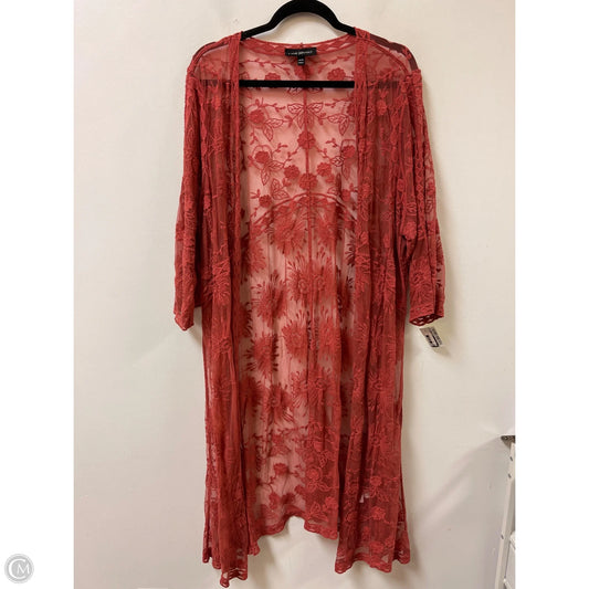 Kimono By Lane Bryant In Orange, Size: 1x