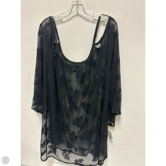 Top Long Sleeve By Torrid In Black, Size: 2x