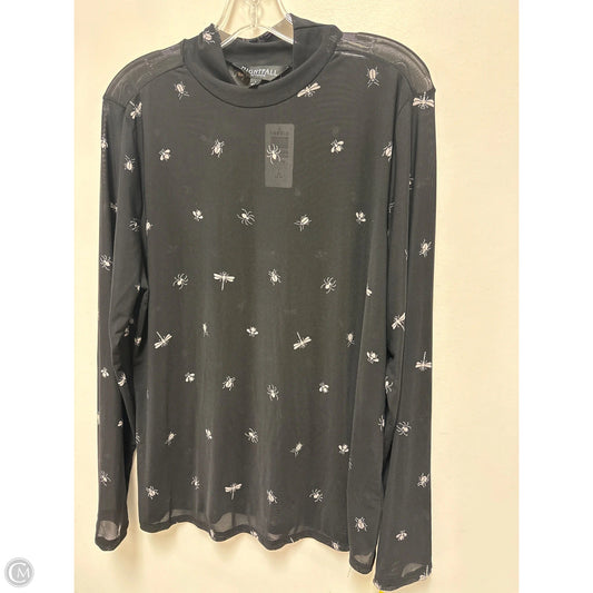 Top Long Sleeve By Torrid In Black & White, Size: 1x