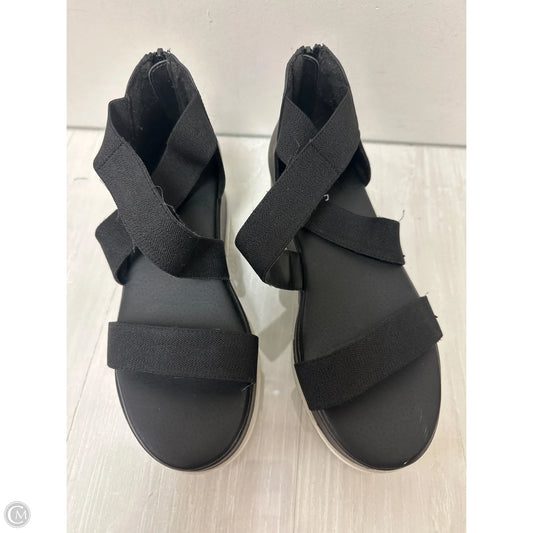 Sandals Heels Wedge By Torrid In Black, Size: 8.5