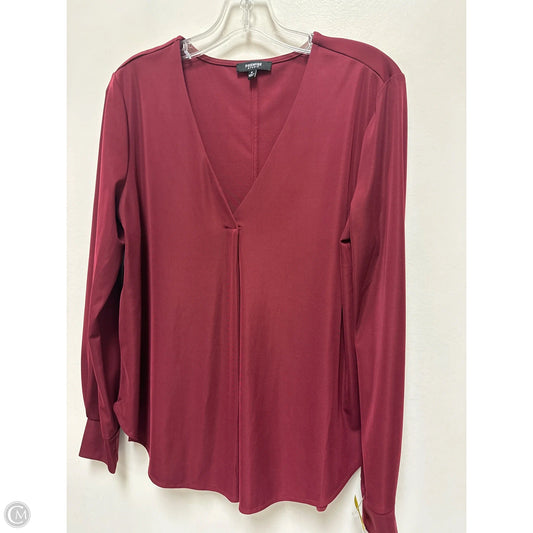 Top Long Sleeve By Premise Studio In Red, Size: M