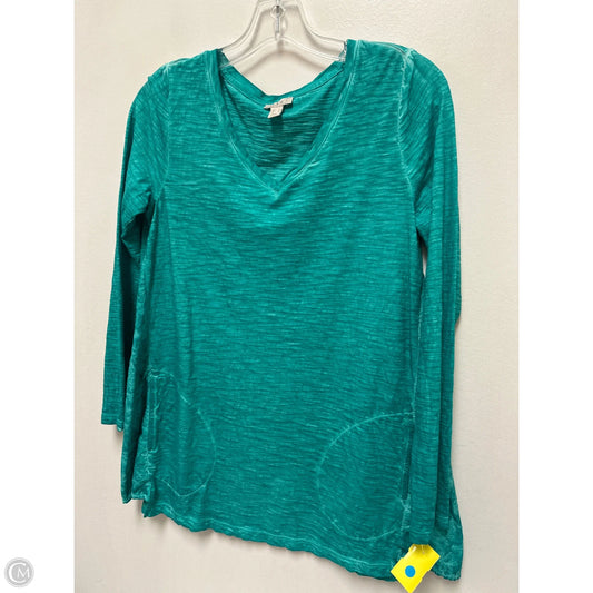 Top Long Sleeve By Logo In Teal, Size: Xs